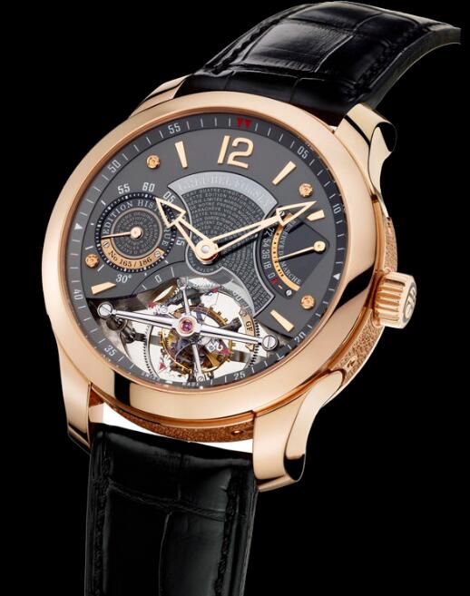 Replica Greubel Forsey Watch Double Tourbillon 30 Edition Historique Red Gold Anthracite gold dial Men